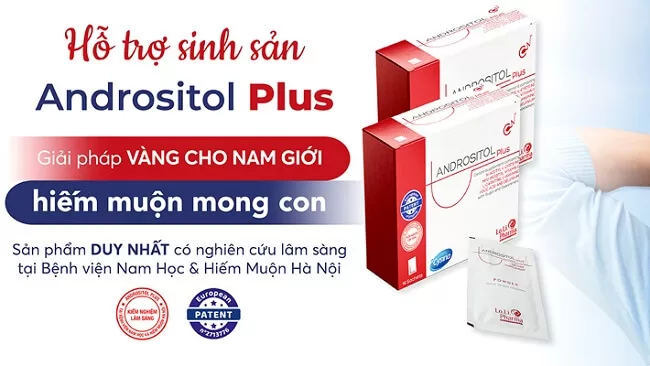 Andrositol plus là sản phẩm hỗ trợ sinh sản chuyên sâu dành riêng cho nam giới