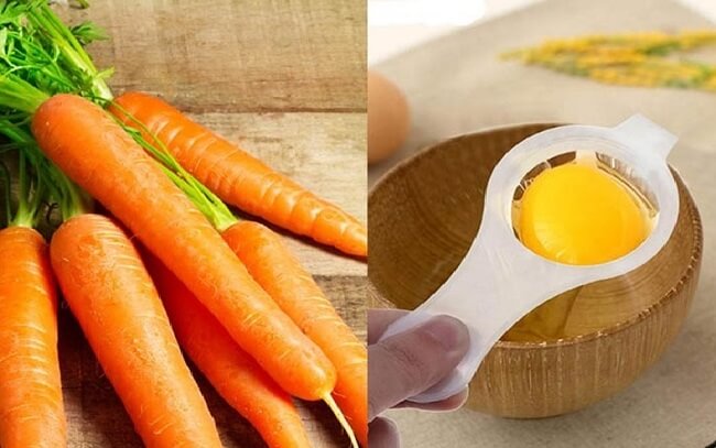 Trứng gà kết hợp với cà rốt giúp kéo dài cuộc yêu