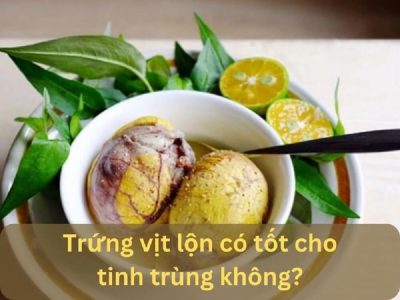 Lợi ích của trứng vịt lộn đối với khả năng sinh sản nam giới