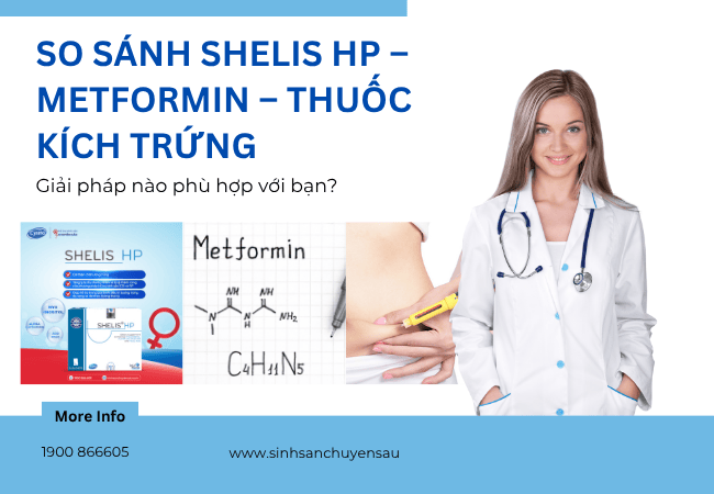 So sánh Shelis Hp - Metformin - thuốc kích trứng